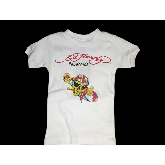 Ed Hardy Kids Pajamas Size 3/4 Hollywood Edition Skull Dagger NWT - Picture 3 of 9